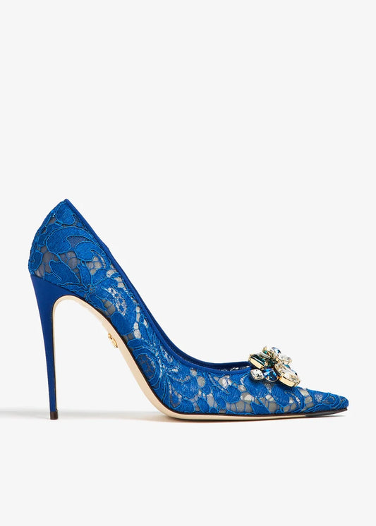 DOLCE & GABBANA Lace rainbow pumps