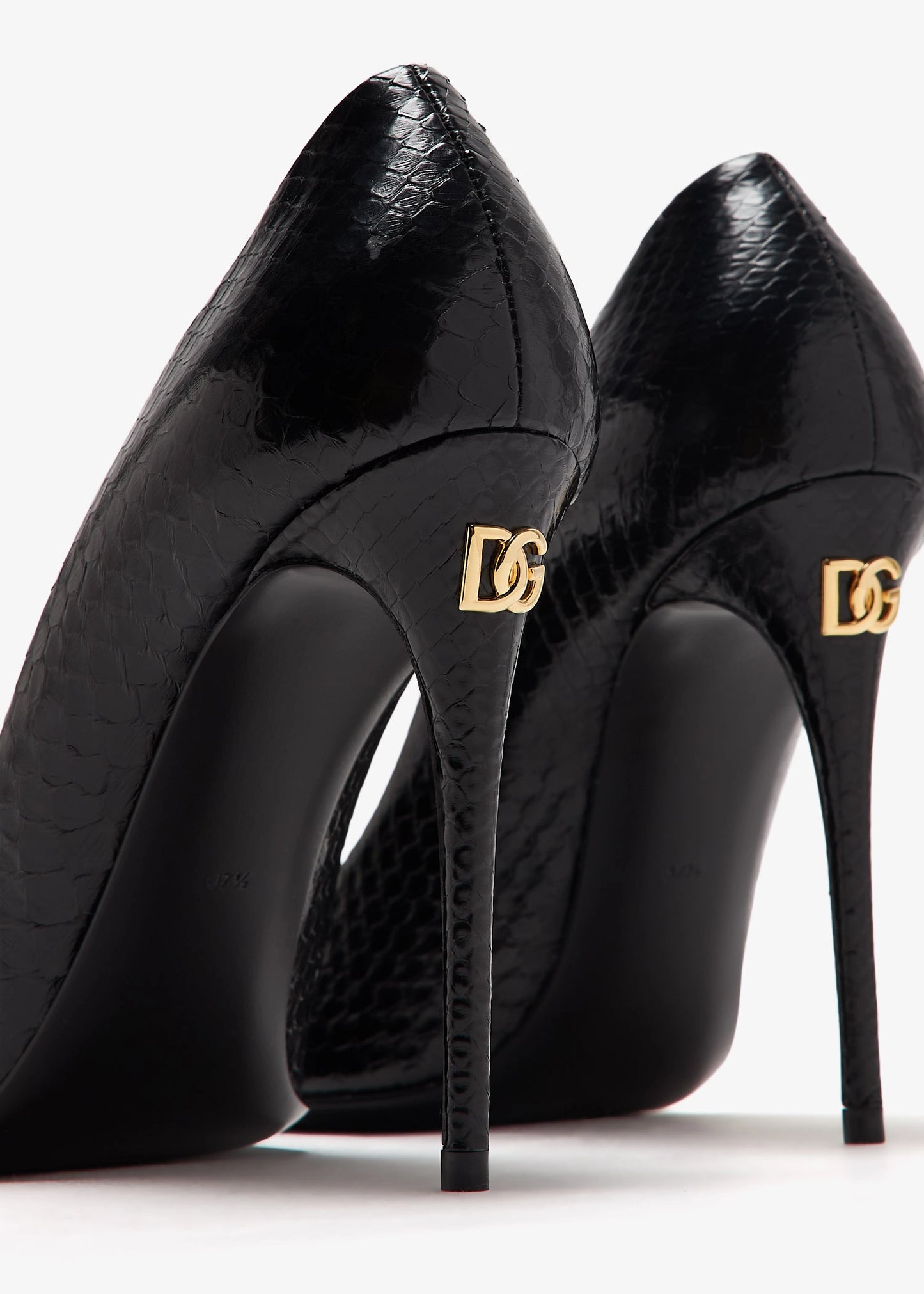 DOLCE & GABBANA Python skin pumps