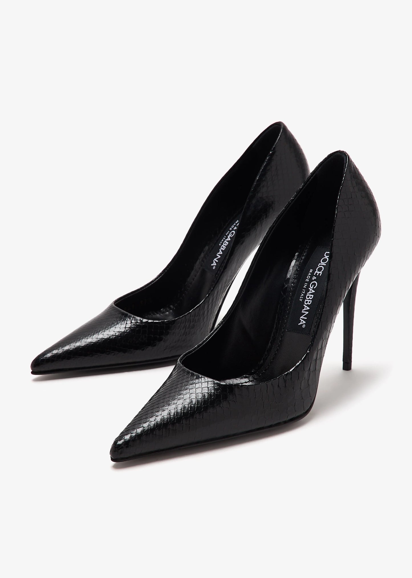 DOLCE & GABBANA Python skin pumps