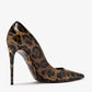 DOLCE & GABBANA Printed polished calfskin pumps