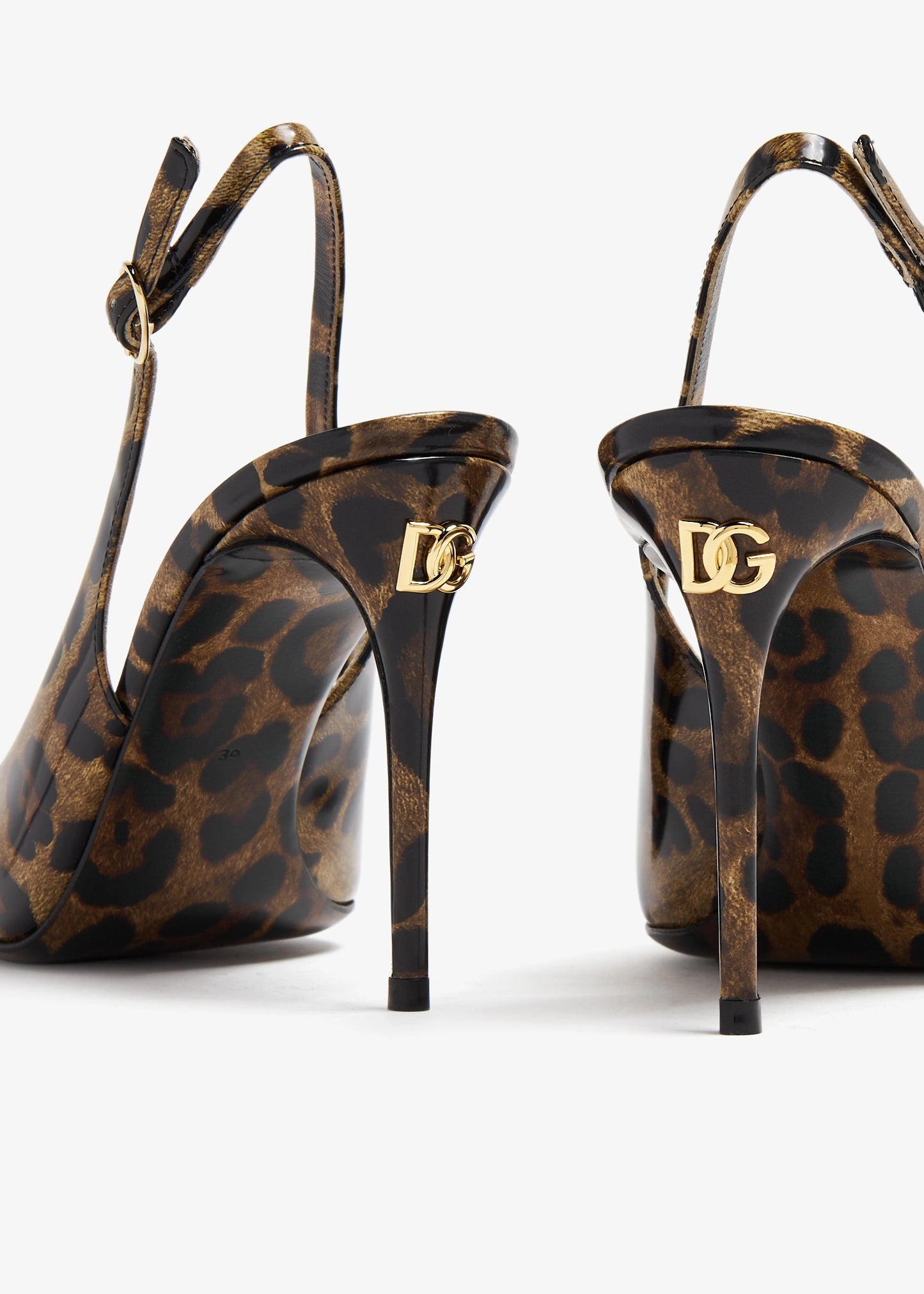 DOLCE & GABBANA Kim Polished Slingback Pumps