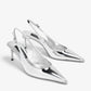 DOLCE & GABBANA Leather slingback pumps