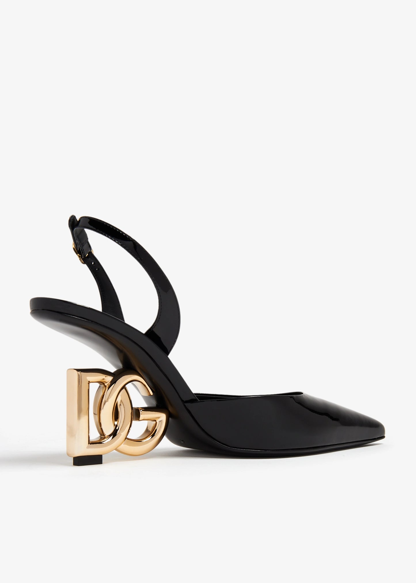 DOLCE & GABBANA Patent leather slingback pumps
