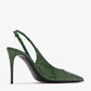 DOLCE & GABBANA Python skin slingback pumps