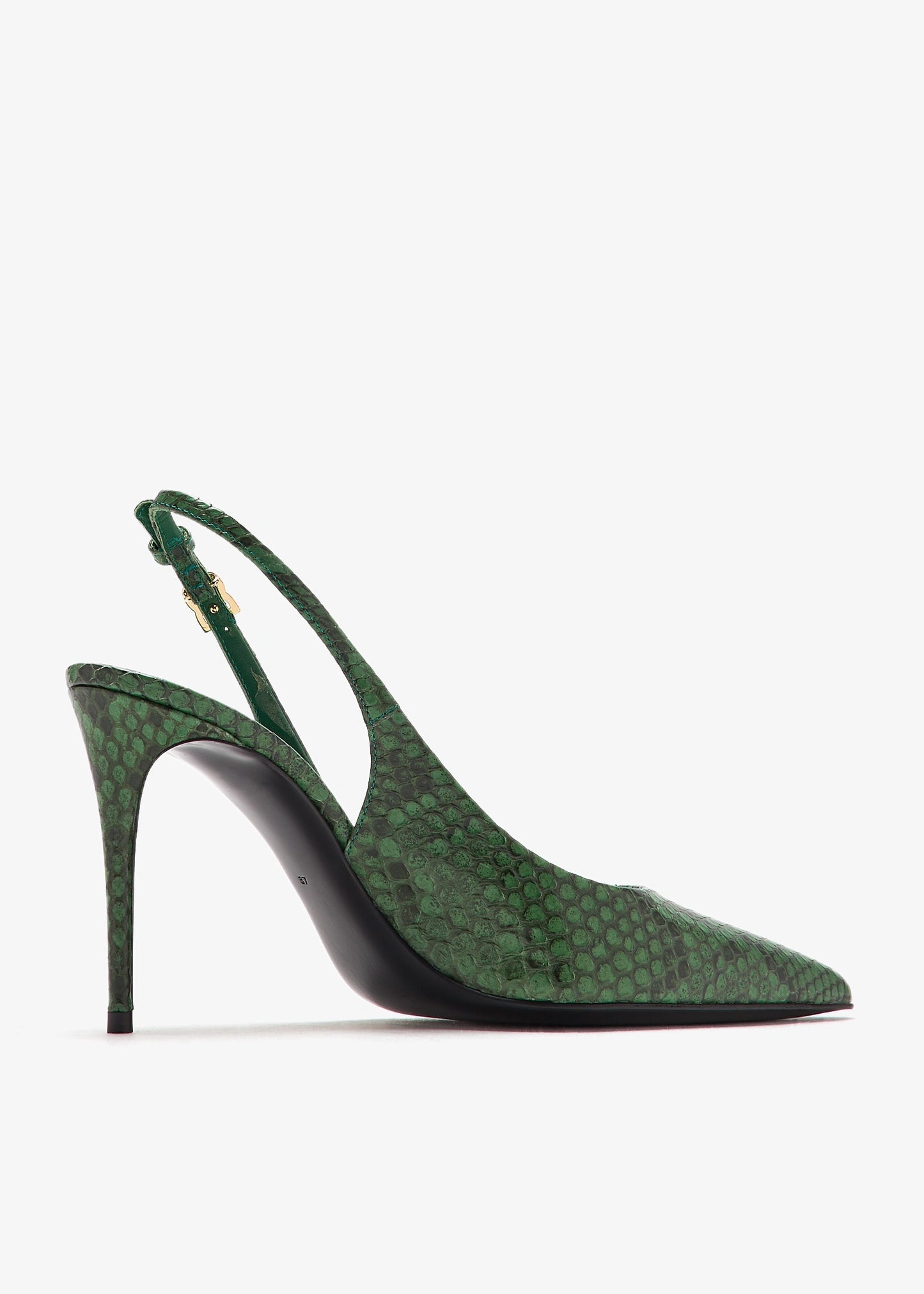 DOLCE & GABBANA Python skin slingback pumps