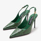 DOLCE & GABBANA Python skin slingback pumps