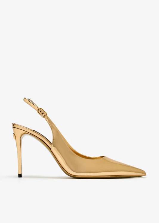 DOLCE & GABBANA calfskin slingbacks pumps