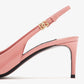 Dolce & Gabbana DG Polished calfskin slingback pumps