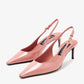 Dolce & Gabbana DG Polished calfskin slingback pumps