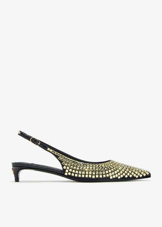 DOLCE & GABBANA Calfskin slingback pumps