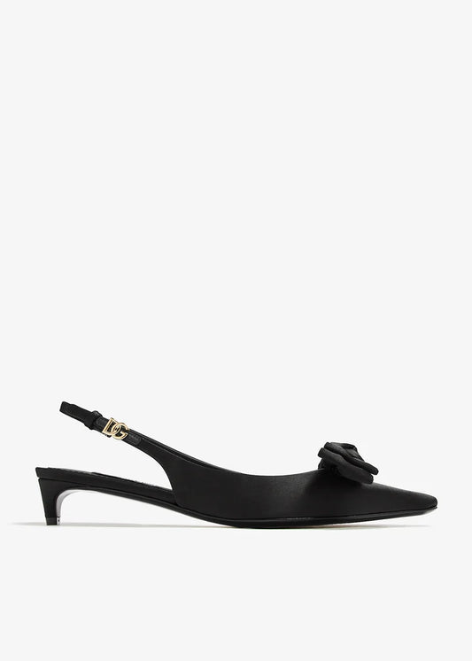 DOLCE & GABBANA Satin bow pumps