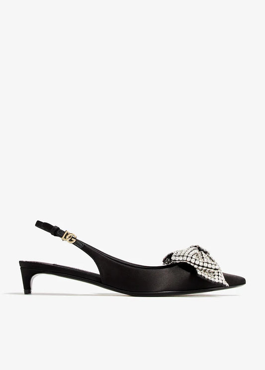 DOLCE & GABBANA Crystal bow pumps