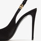 DOLCE & GABBANA Satin bow slingback pumps