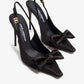 DOLCE & GABBANA Satin bow slingback pumps