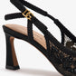DOLCE & GABBANA Leopard-print lace slingback pumps