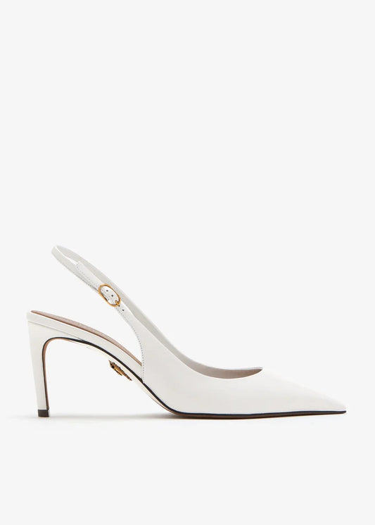 DOLCE & GABBANA Polished goatskin slingbacks