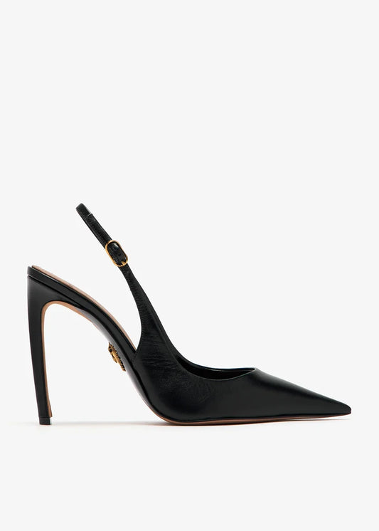 DOLCE & GABBANA Polished goatskin slingbacks