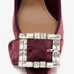 DOLCE & GABBANA Bejeweled buckle slingback pumps
