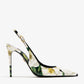 DOLCE & GABBANA Polished calfskin slingback pumps