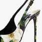 DOLCE & GABBANA Polished calfskin slingback pumps