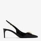DOLCE & GABBANA DG Polished calfskin slingback pumps