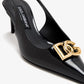 DOLCE & GABBANA DG Polished Calfskin Slingback Pumps