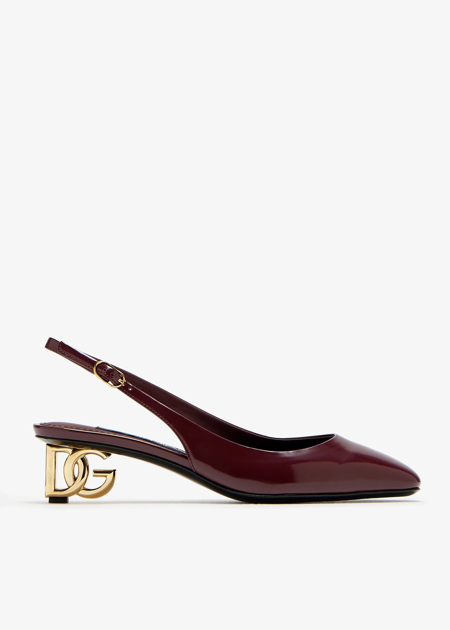 【関税込み】dolce & gabbana JACKIE NEW' SLINGBACK Jackie DG 40 patent leather slingback pumps in black - Dolce