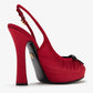 DOLCE & GABBANA Satin slingback pumps