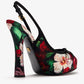 DOLCE & GABBANA Satin slingback pumps