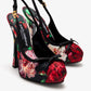 DOLCE & GABBANA Satin slingback pumps