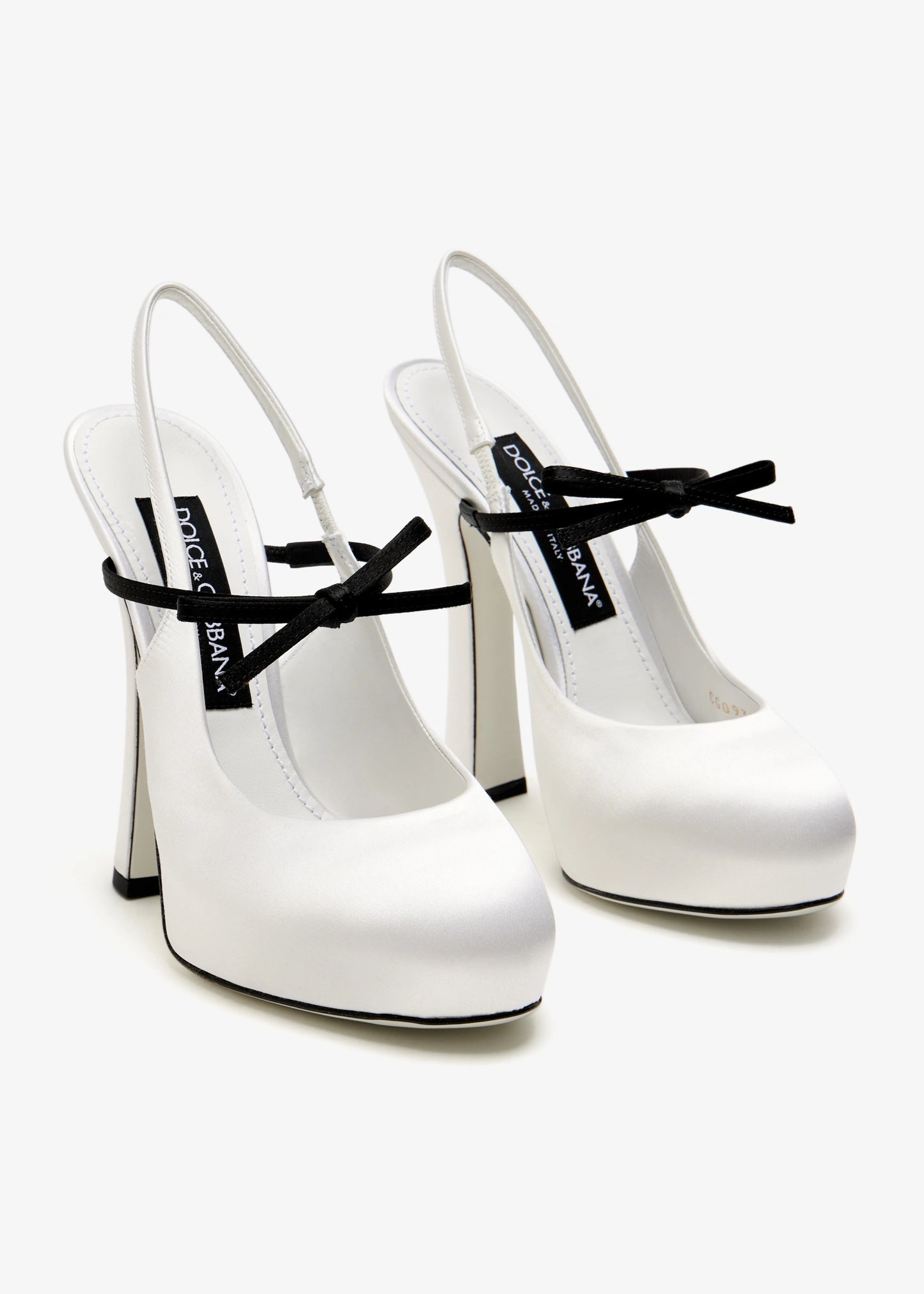 Dolce&Gabbana Satin slingback pumps