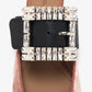DOLCE & GABBANA Bejeweled buckle velvet mules