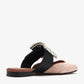 DOLCE & GABBANA Bejeweled buckle velvet mules