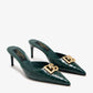 DOLCE & GABBANA Alligator skin mules