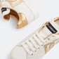 DOLCE & GABBANA Calfskin Portofino sneakers with DG logo