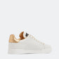DOLCE & GABBANA Calfskin Portofino sneakers with DG logo