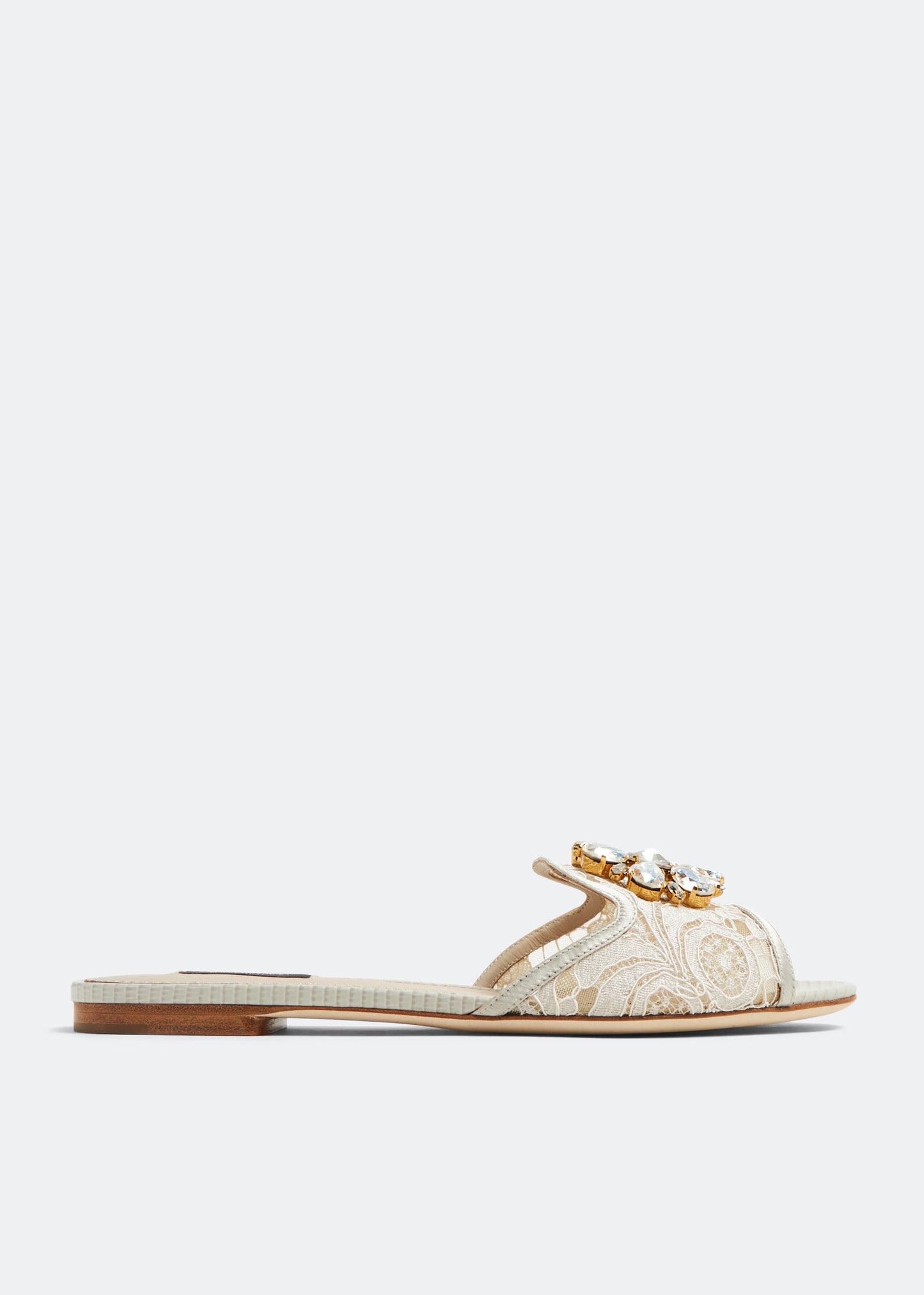 DOLCE & GABBANA Lace flat sandals