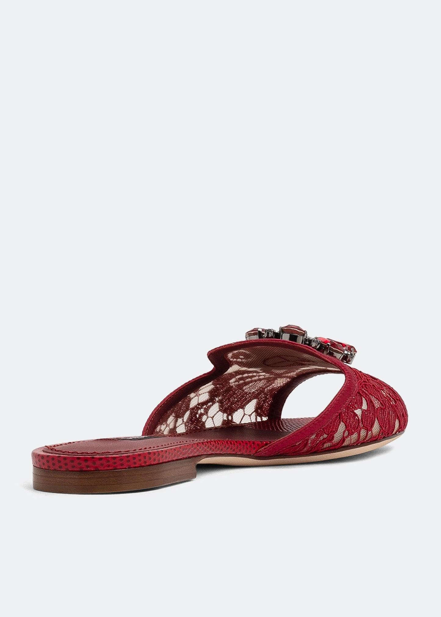 DOLCE & GABBANA Lace flat sandals