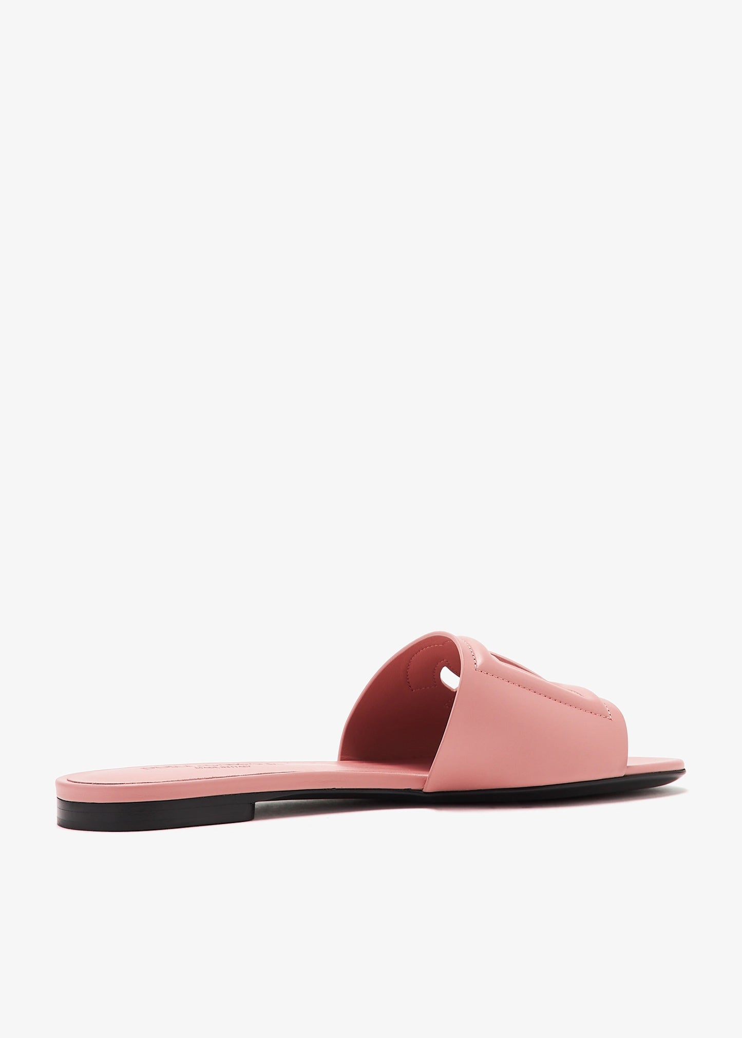 Pink - Blue DOLCE & GABBANA DG logo flat sandals