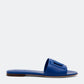 Brown - Yellow DOLCE & GABBANA DG logo flat sandals