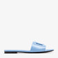 Pink - Blue DOLCE & GABBANA DG logo flat sandals
