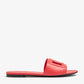 Pink - Blue DOLCE & GABBANA DG logo flat sandals