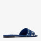 DOLCE & GABBANA Maiolica-Embroidered Slide Sandals
