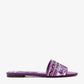 DOLCE & GABBANA Maiolica-Embroidered Slide Sandals