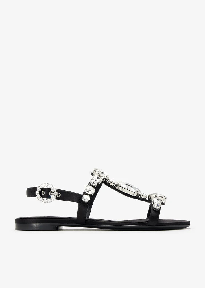 DOLCE & GABBANA Gemstone satin sandals