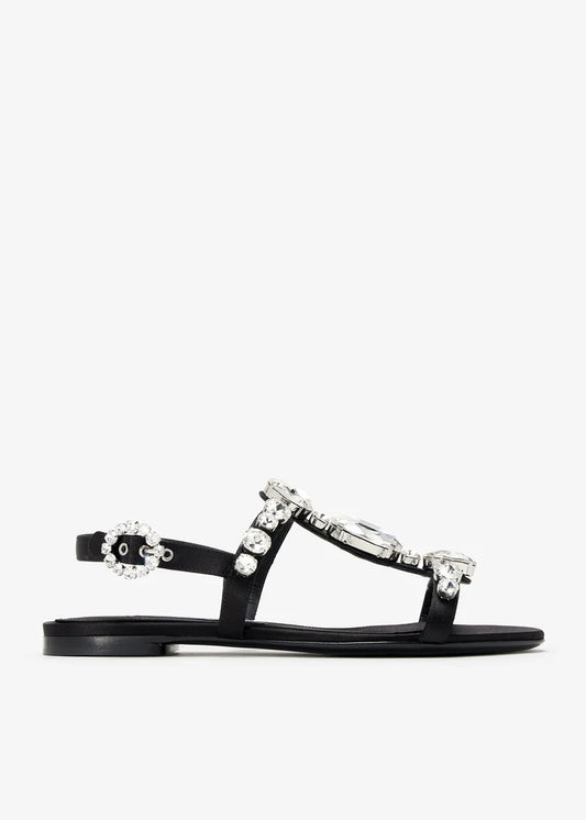 DOLCE & GABBANA Gemstone satin sandals