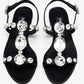 DOLCE & GABBANA Gemstone satin sandals