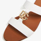 DOLCE & GABBANA DG logo calfskin slide sandals
