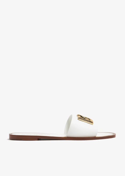 DOLCE & GABBANA Calfskin slide sandals