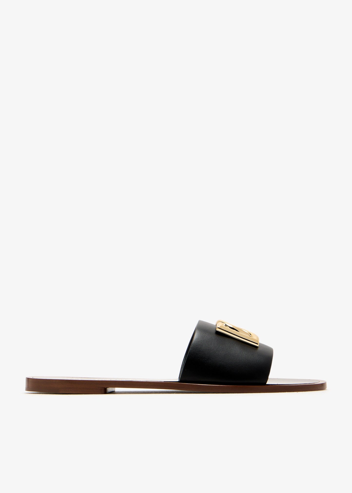 DOLCE & GABBANA DG logo flat sandals